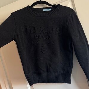 Prada Black Knit Pullover